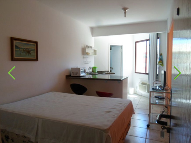 Apartamento de 1 quarto (flat), acomoda 2 adultos e uma criança